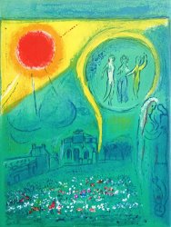 Marc Chagall The Carrousel of The Louvre, From Derriere Le Miroir (la Carrousel Du Louvre), 1954(161577[89])